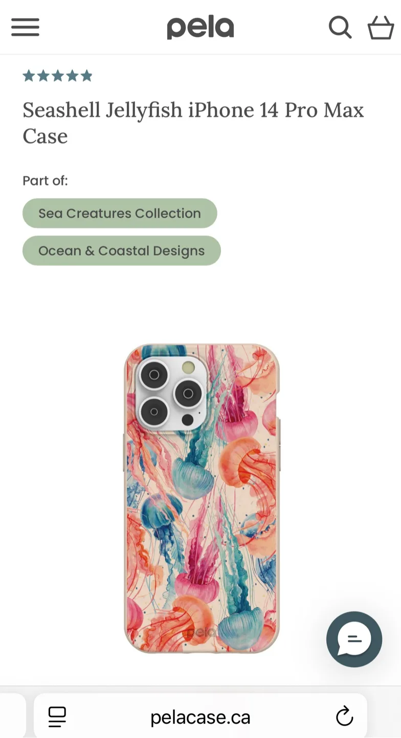 Pela Seashell Jellyfish iPhone 14 Pro Max Case thumbnail