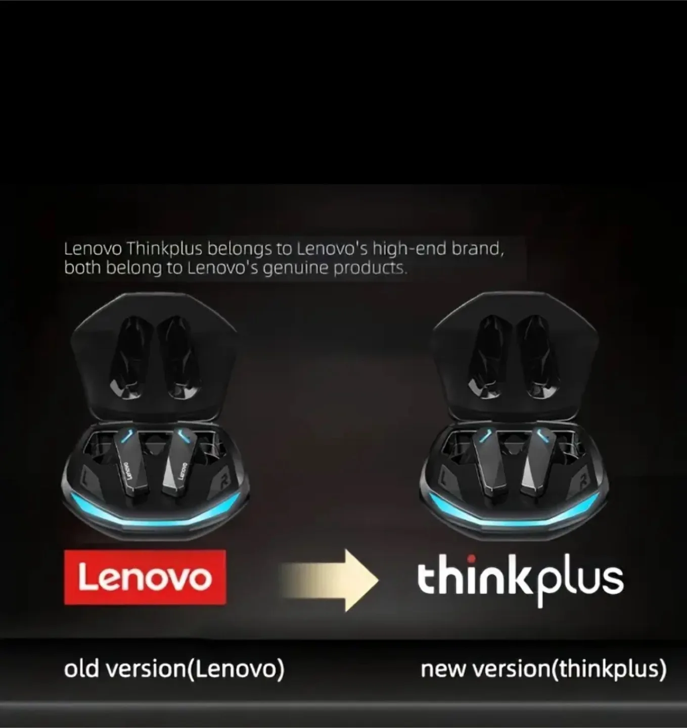 New Lenovo Thinkplus GM2 Pro Wireless Earbuds - Black image indicator(6)