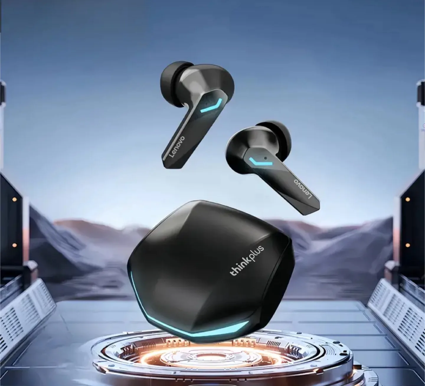 New Lenovo Thinkplus GM2 Pro Wireless Earbuds - Black image indicator(4)