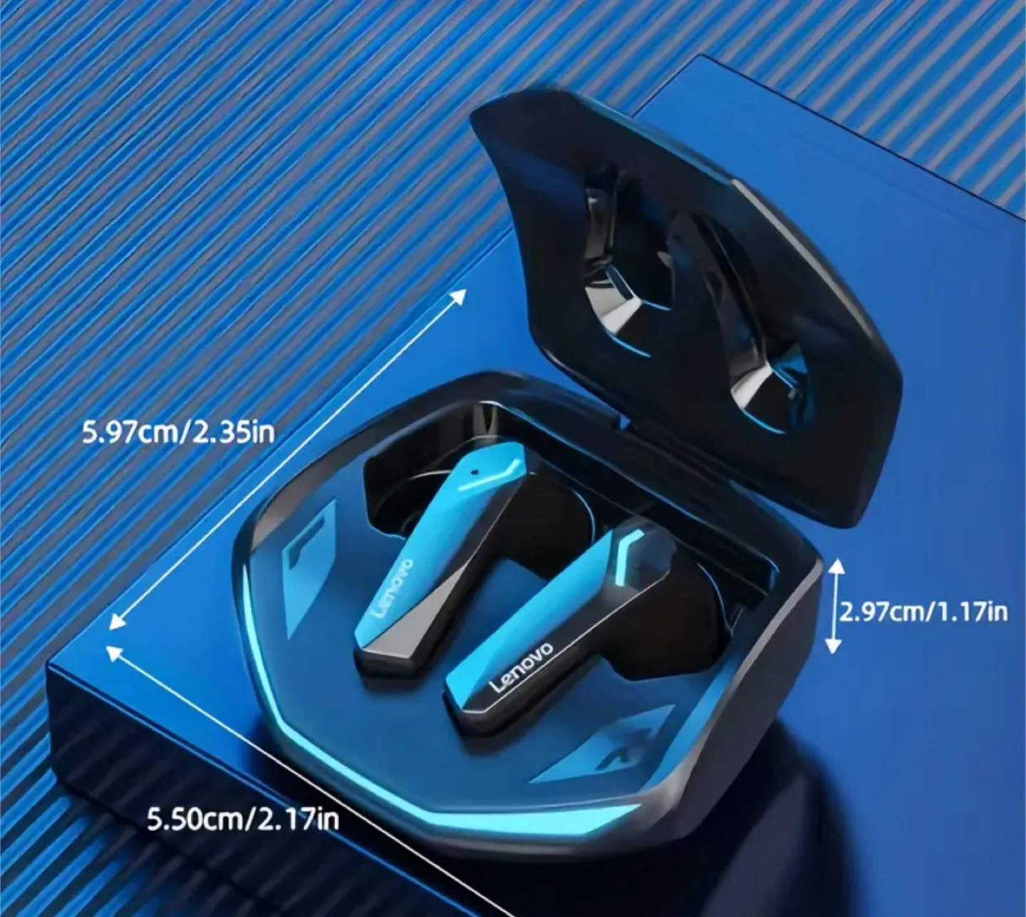 New Lenovo Thinkplus GM2 Pro Wireless Earbuds - Black image indicator(5)