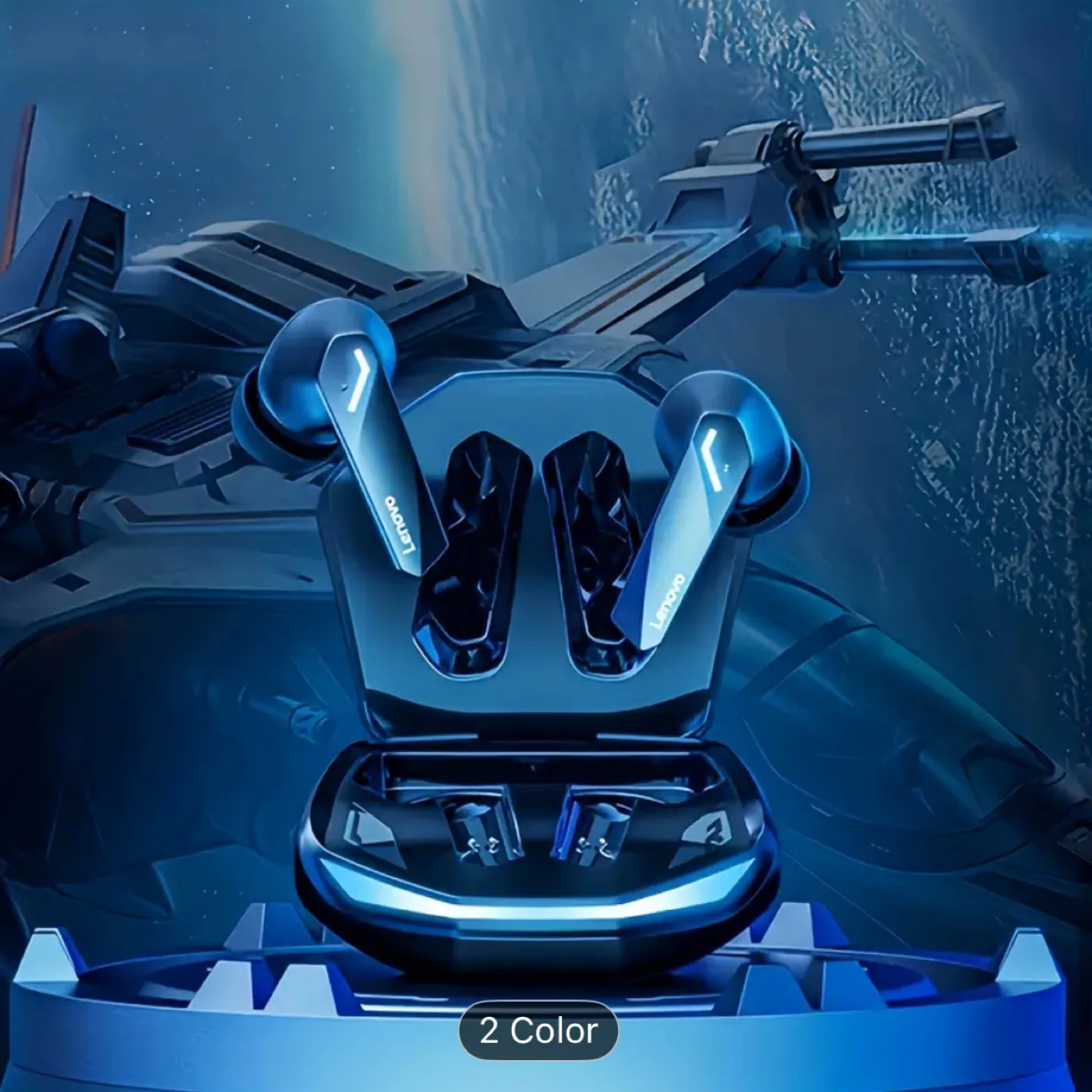 New Lenovo Thinkplus GM2 Pro Wireless Earbuds - Black image indicator(10)