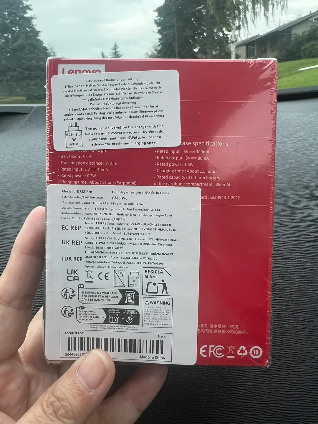 New Lenovo Thinkplus GM2 Pro Wireless Earbuds - Black image indicator(2)