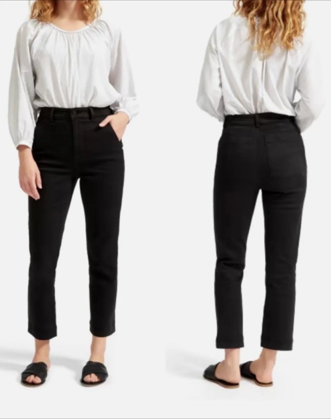 Everlane Straight Leg Crop Pants Size 4 thumbnail