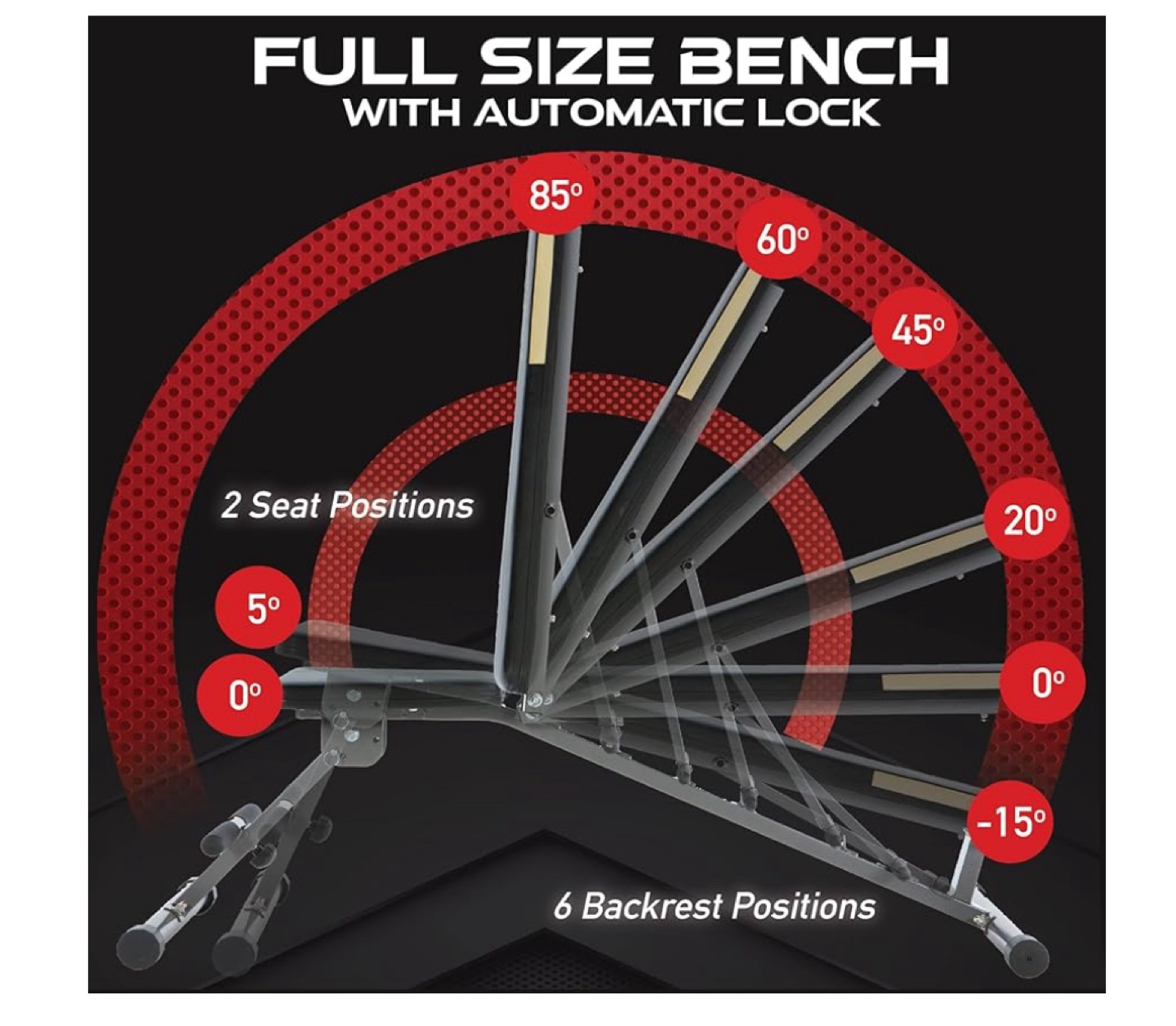 Fitness Reality SuperMax Adjustable Weight Bench - photo 5