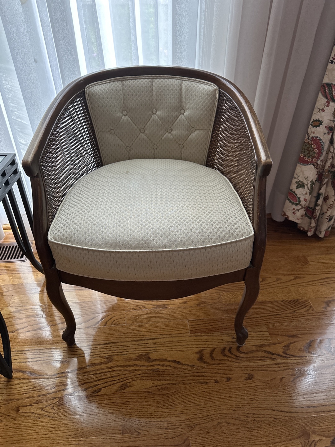 Vintage Cane Back Accent Chair