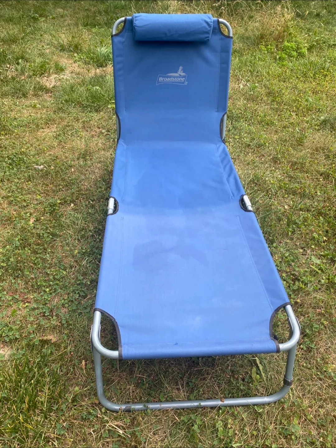 Broadstone Blue Folding Cot Lounger, Portable Folding Camp image indicator(2)