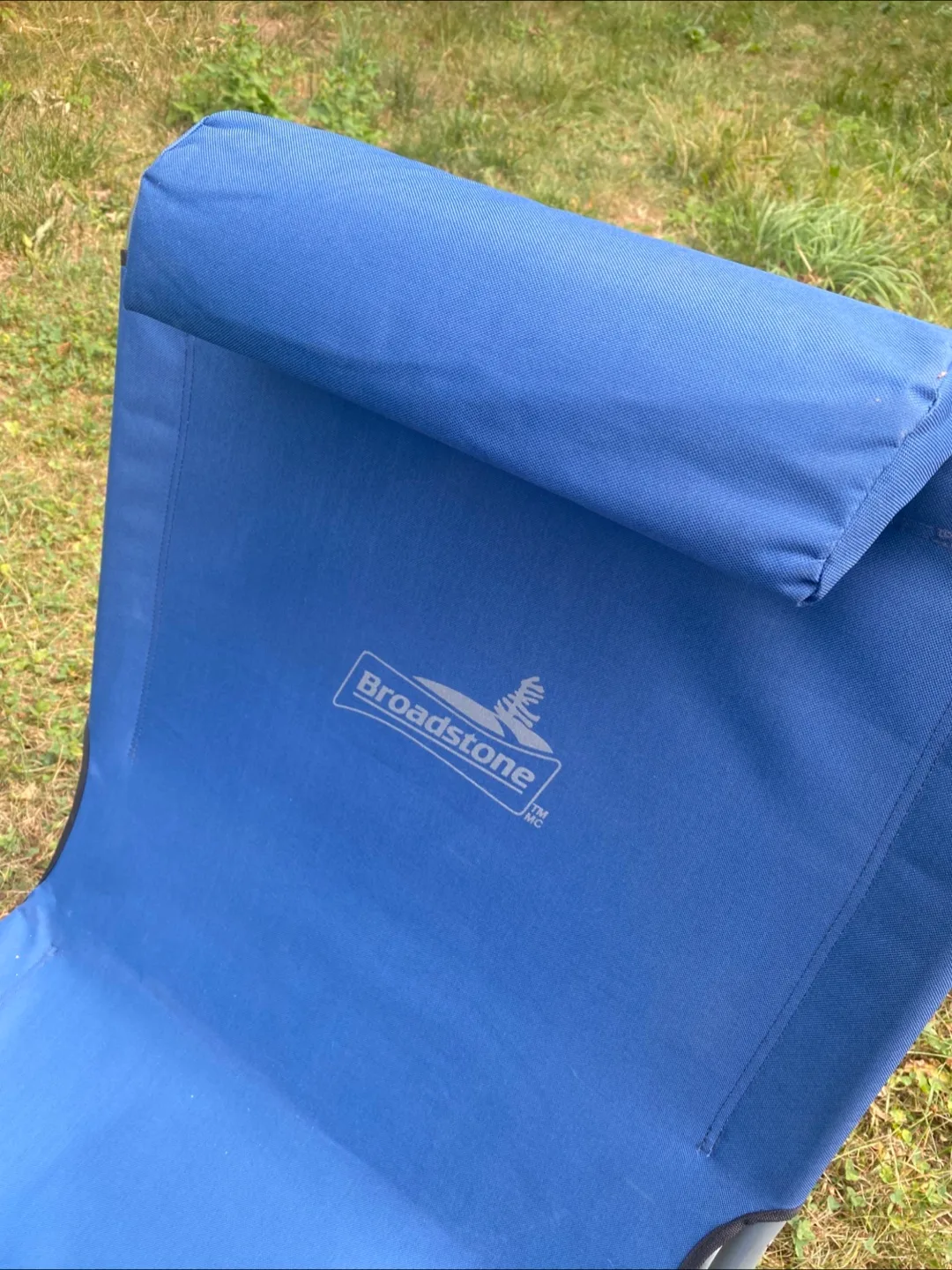 Broadstone Blue Folding Cot Lounger, Portable Folding Camp image indicator(3)
