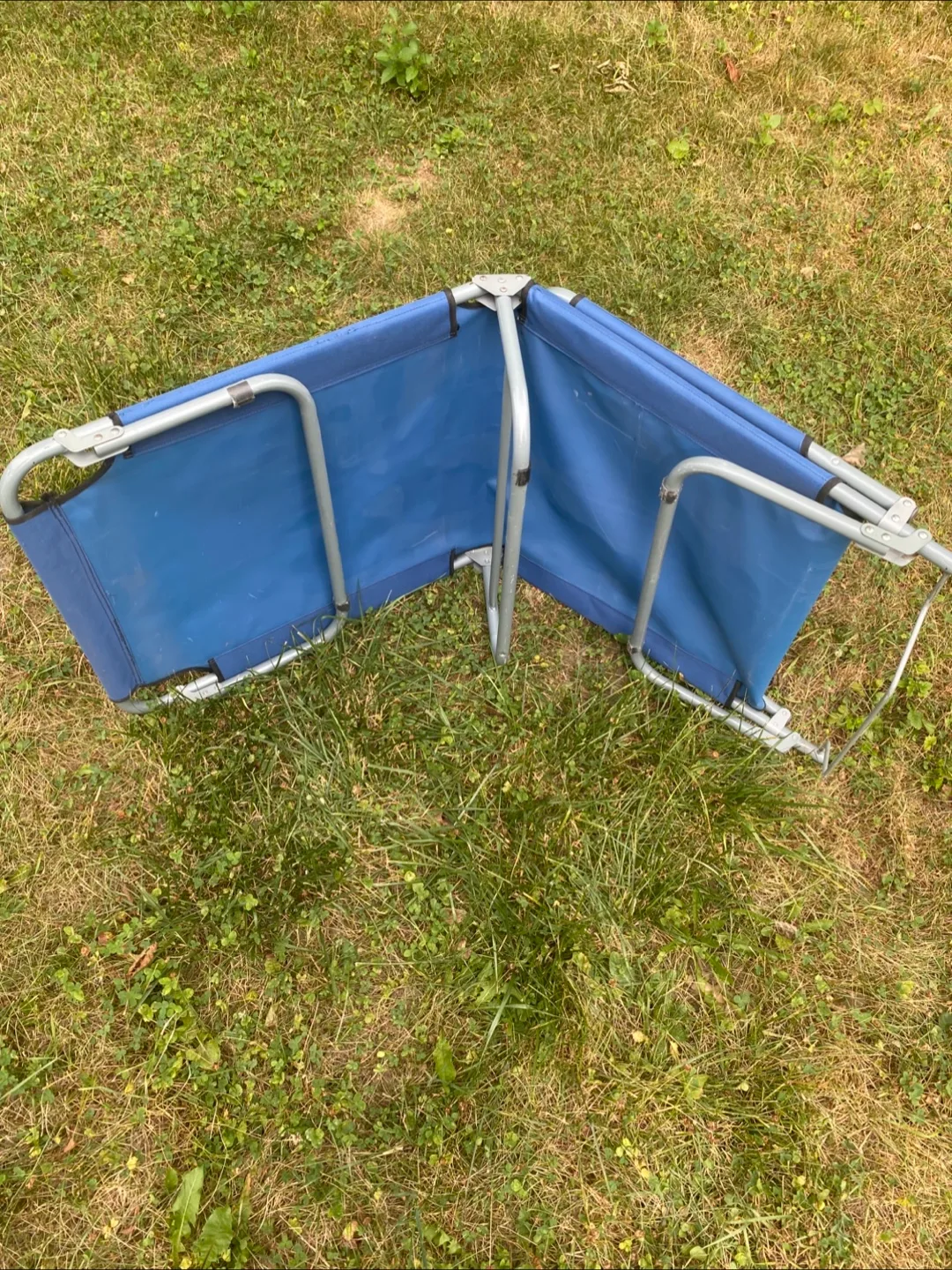 Broadstone Blue Folding Cot Lounger, Portable Folding Camp image indicator(6)