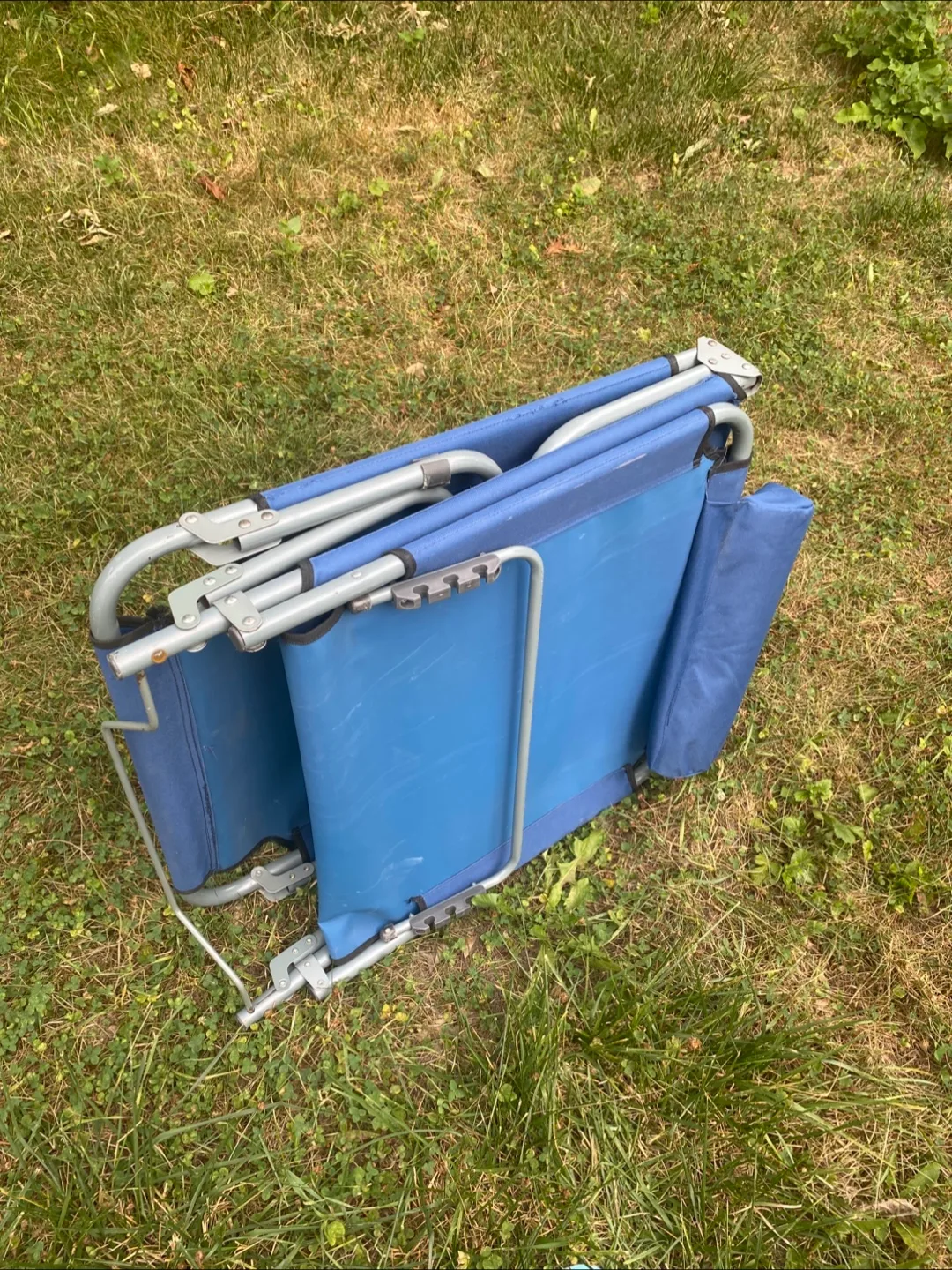 Broadstone Blue Folding Cot Lounger, Portable Folding Camp image indicator(7)