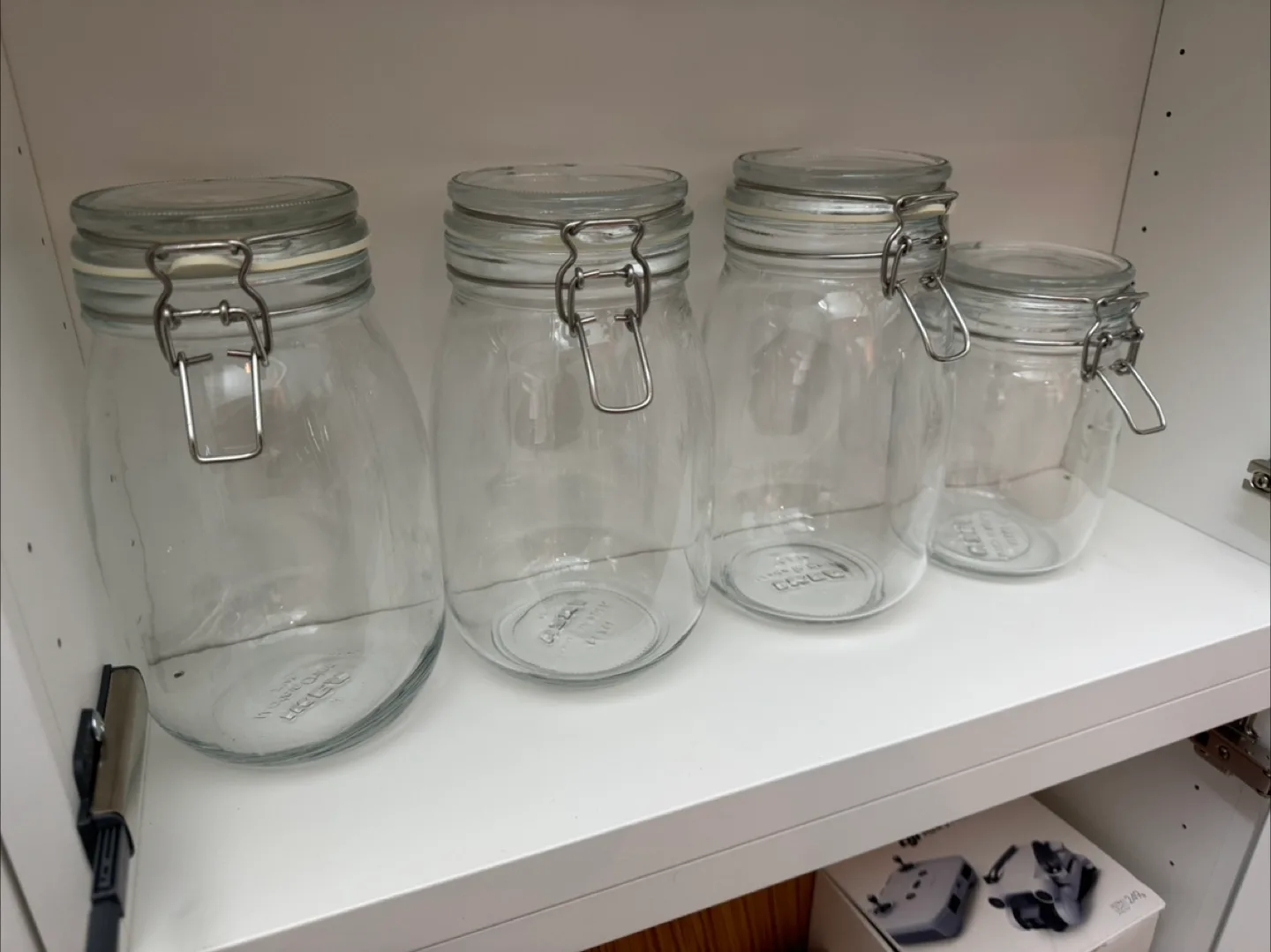 Four IKEA Glass Jars thumbnail