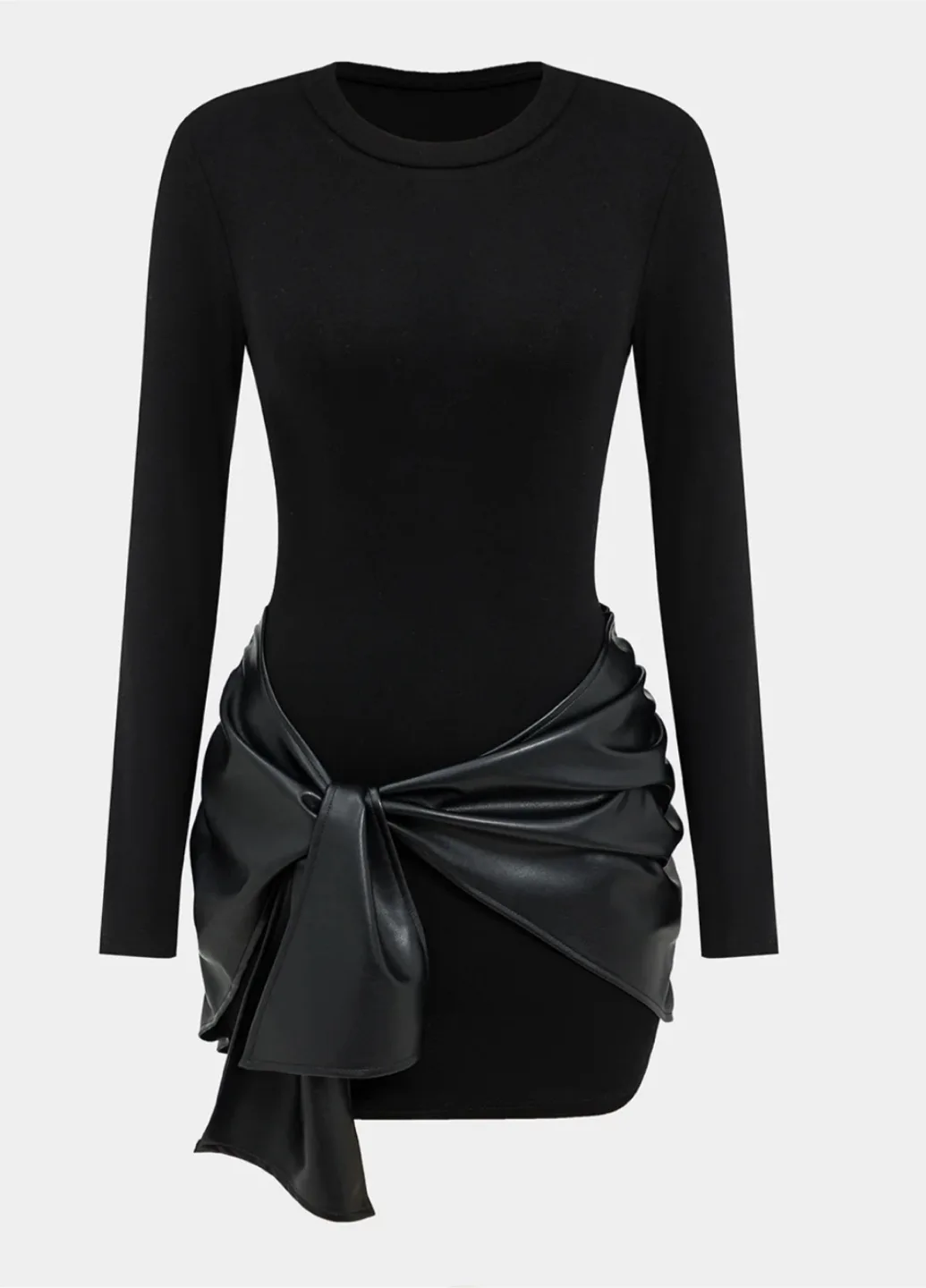 Micas - Brand New Black Long Sleeve Mini Dress thumbnail