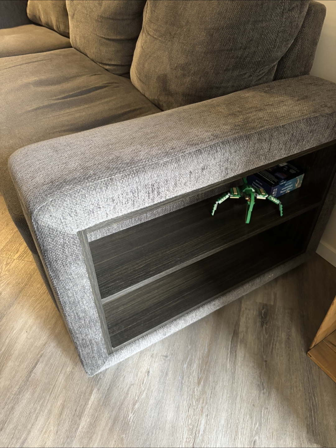 Sectional Couch with Storage and Pullout Bed - photo 4