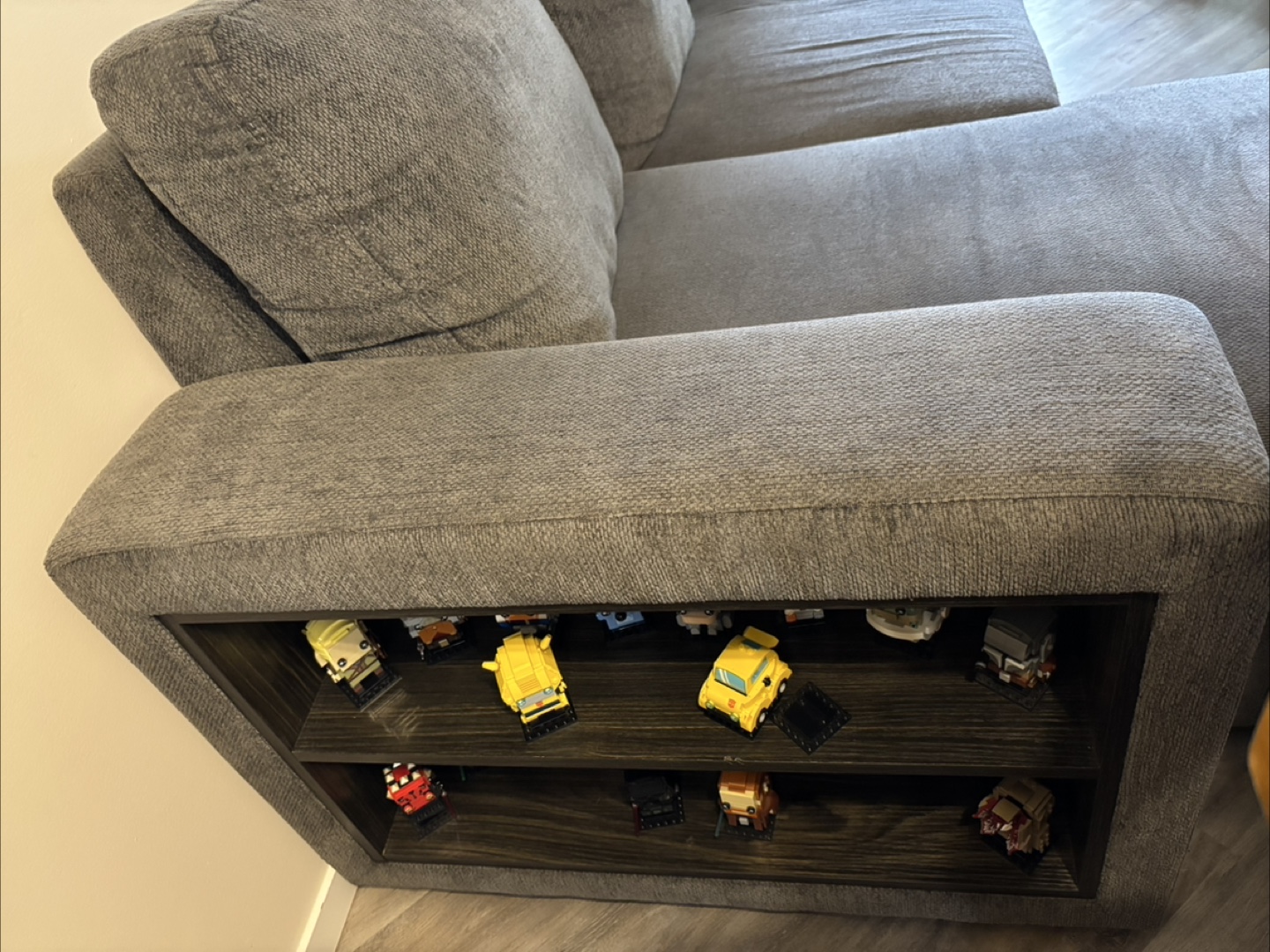 Sectional Couch with Storage and Pullout Bed - photo 5