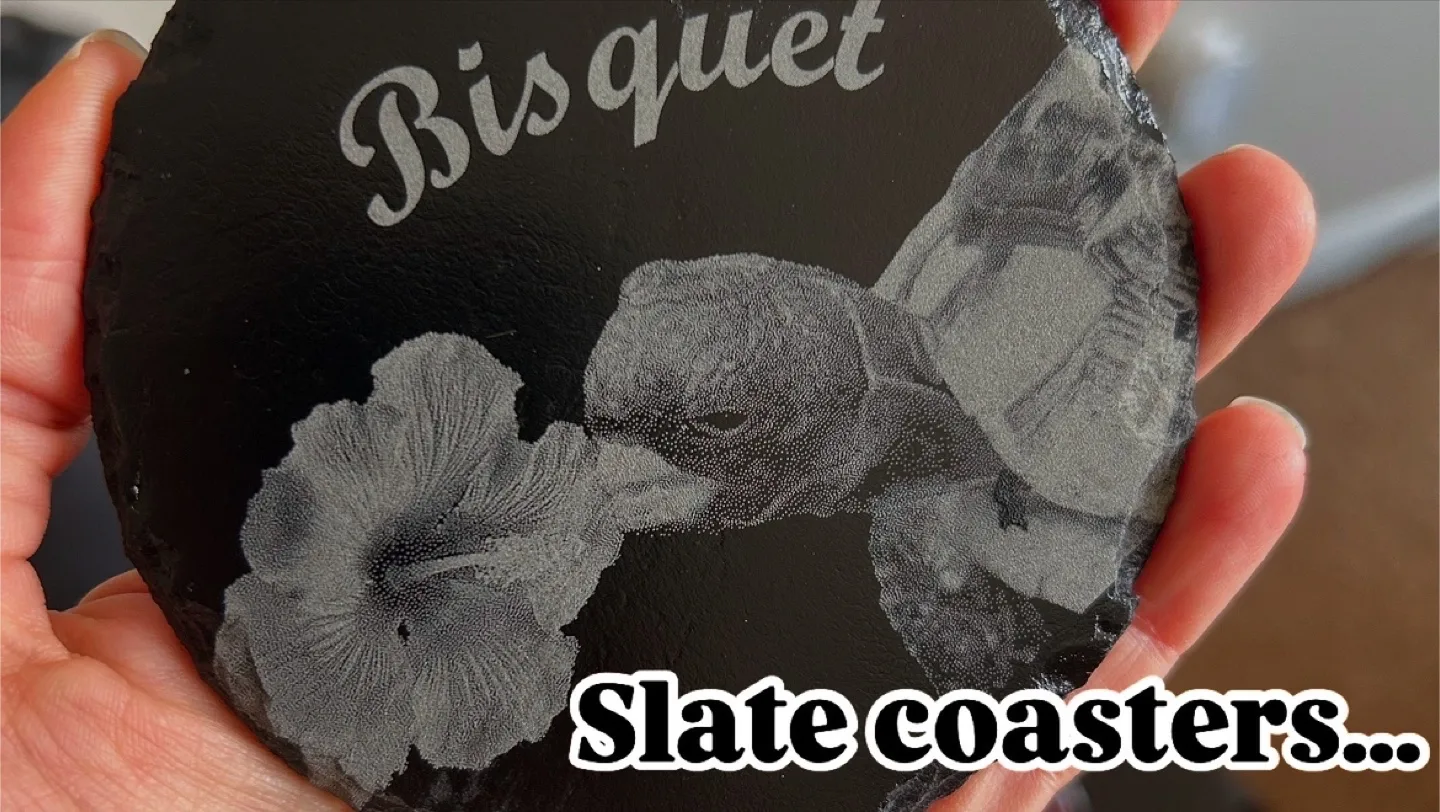 Custom Etched Slate Coasters thumbnail