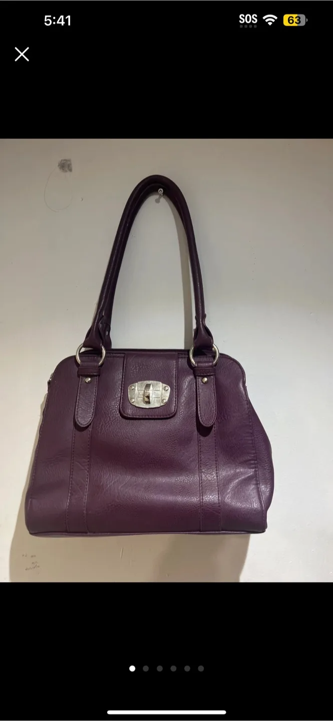Rampage Purple Satchel Bag thumbnail