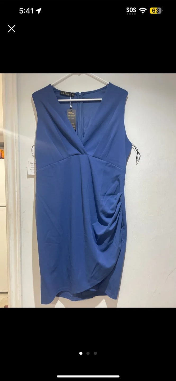 L&F Apparel Blue Dress thumbnail
