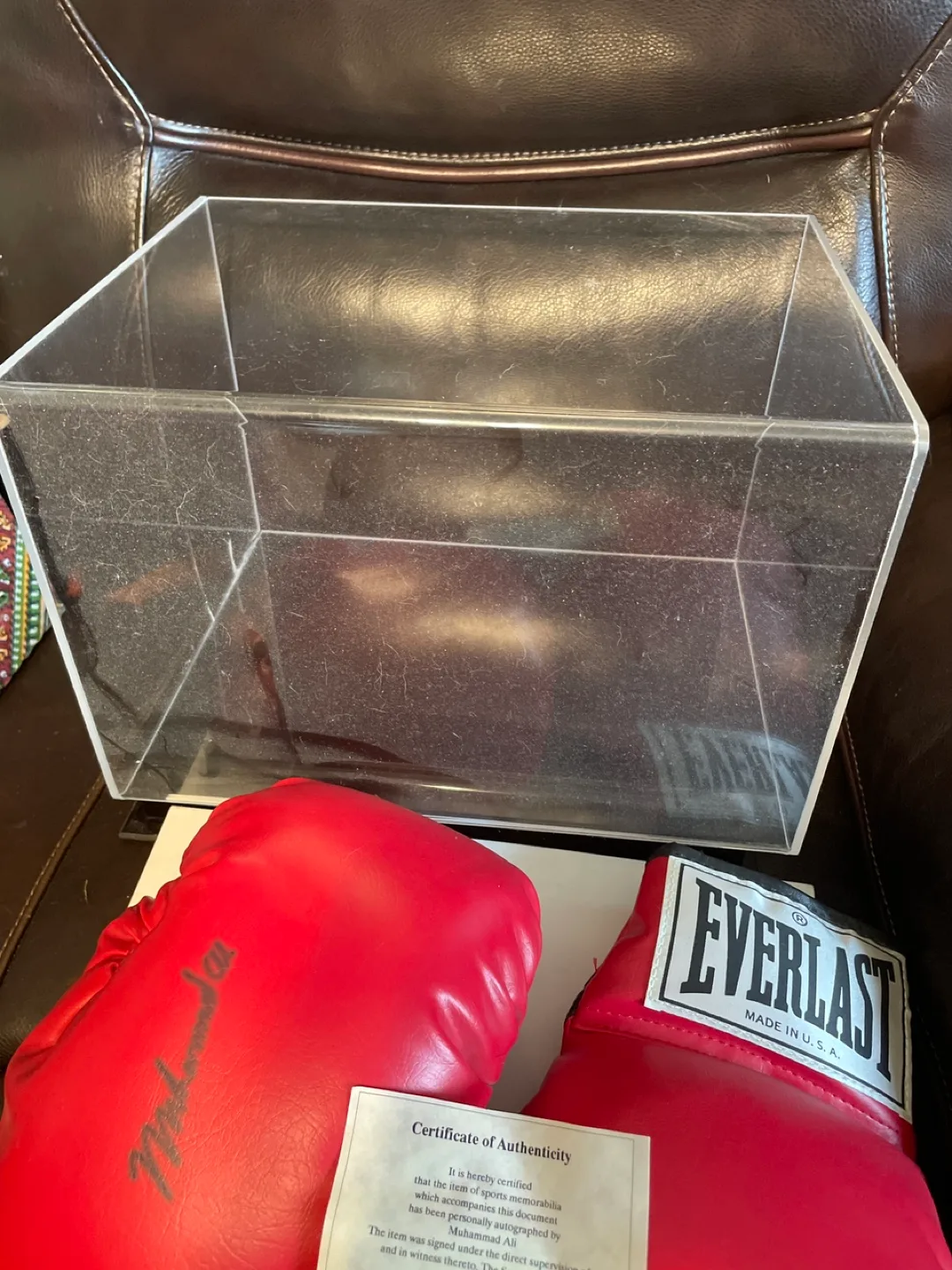 Muhammad Ali Autographed Everlast Boxing Gloves image indicator(5)