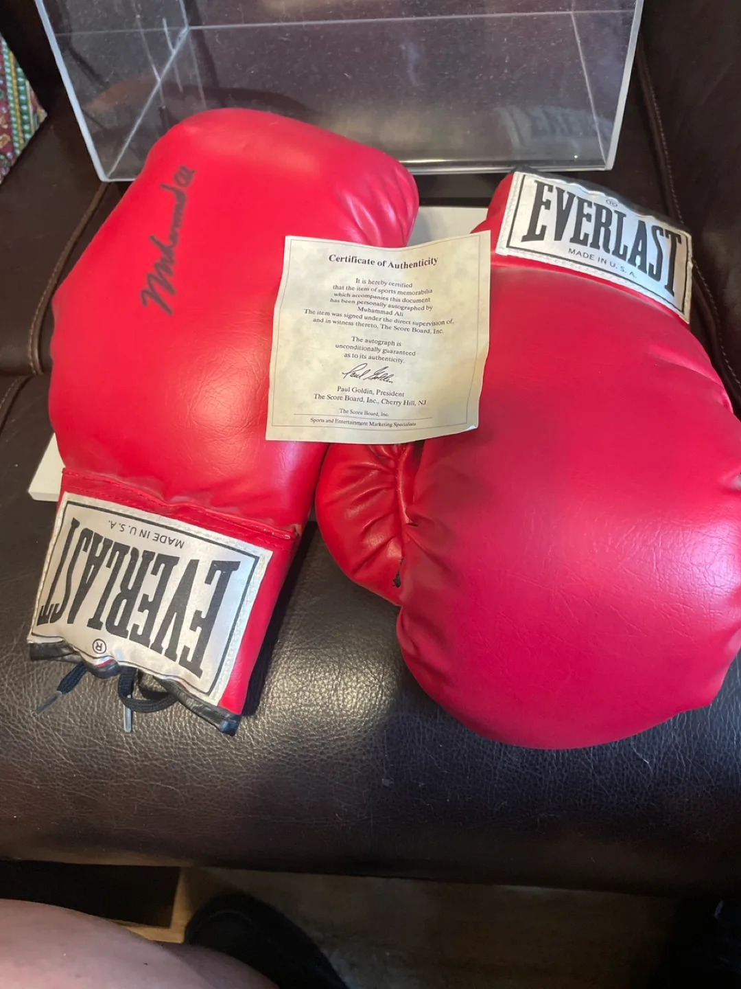 Muhammad Ali Autographed Everlast Boxing Gloves image indicator(4)
