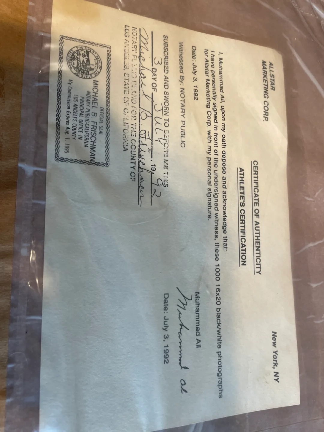 Muhammad Ali Signed Framed Photo image indicator(2)