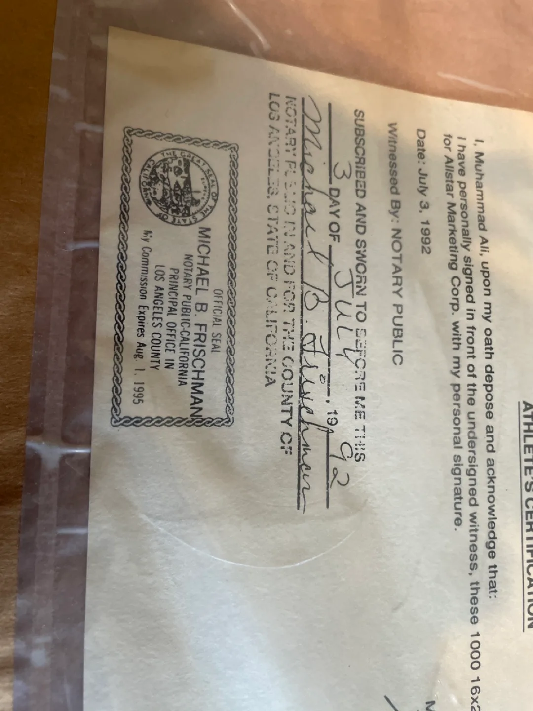 Muhammad Ali Signed Framed Photo image indicator(3)