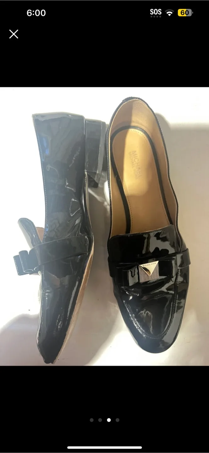 Michael Kors Black Patent Leather Loafers - Size 8M image indicator(3)