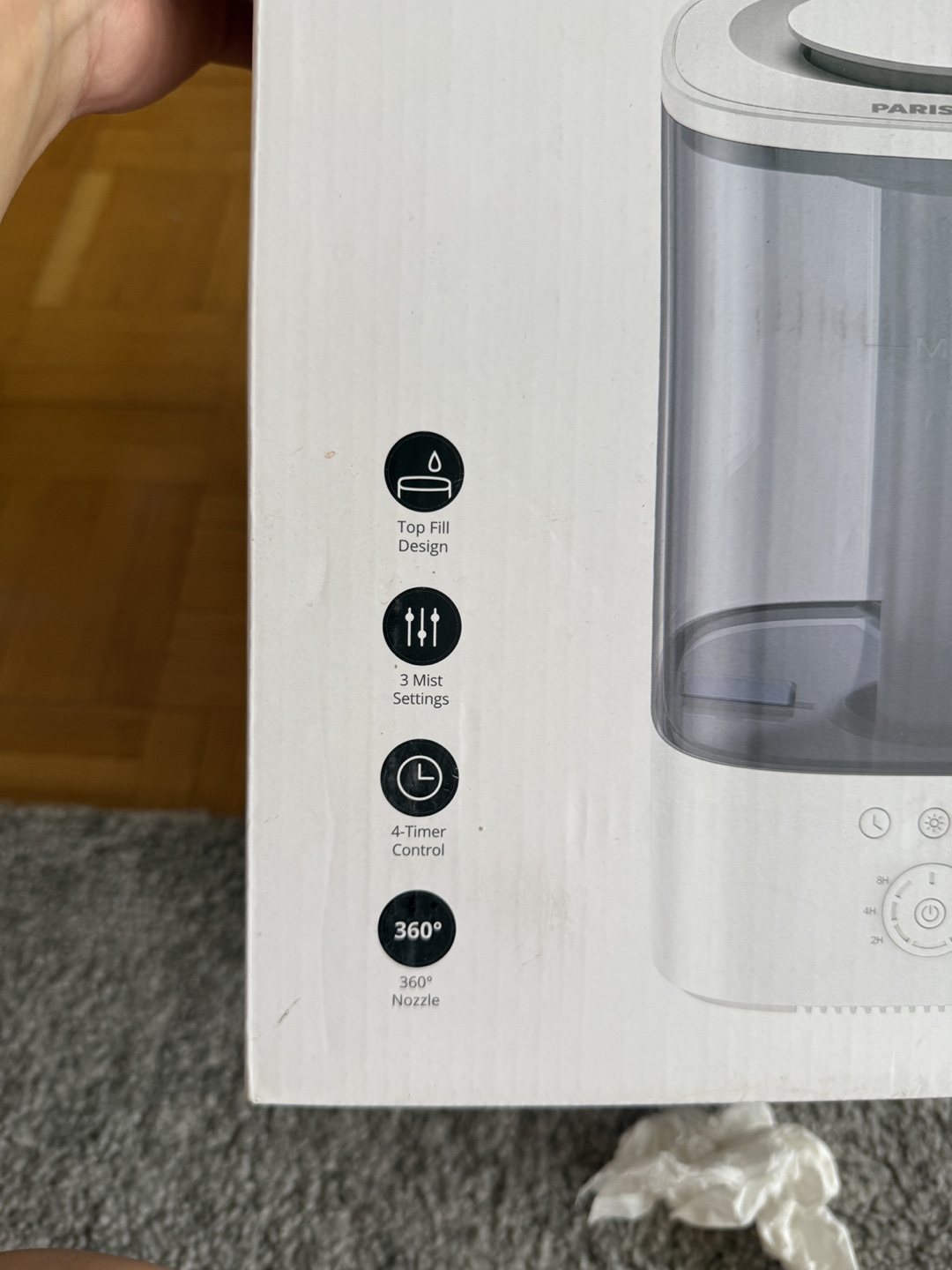 Paris Rhône Ultrasonic Cool Mist Humidifier - photo 4