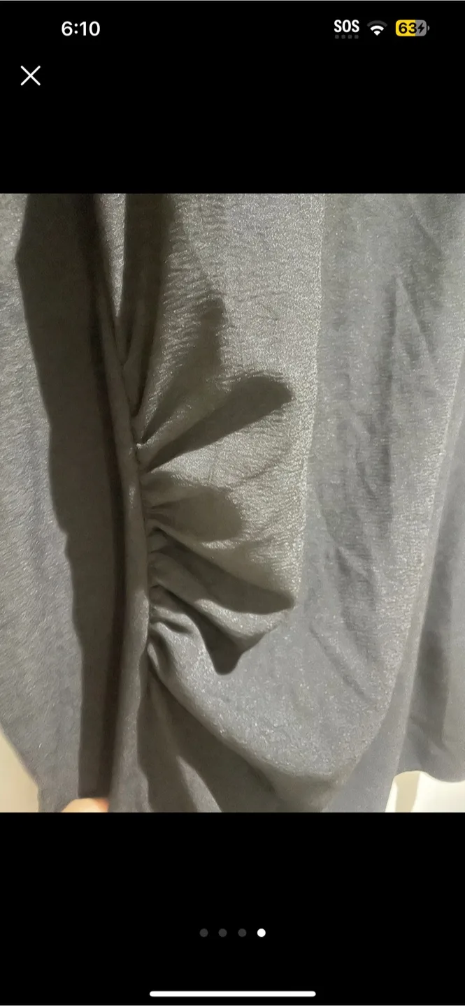 H&M Black Long Sleeve Dress - Size M image indicator(4)