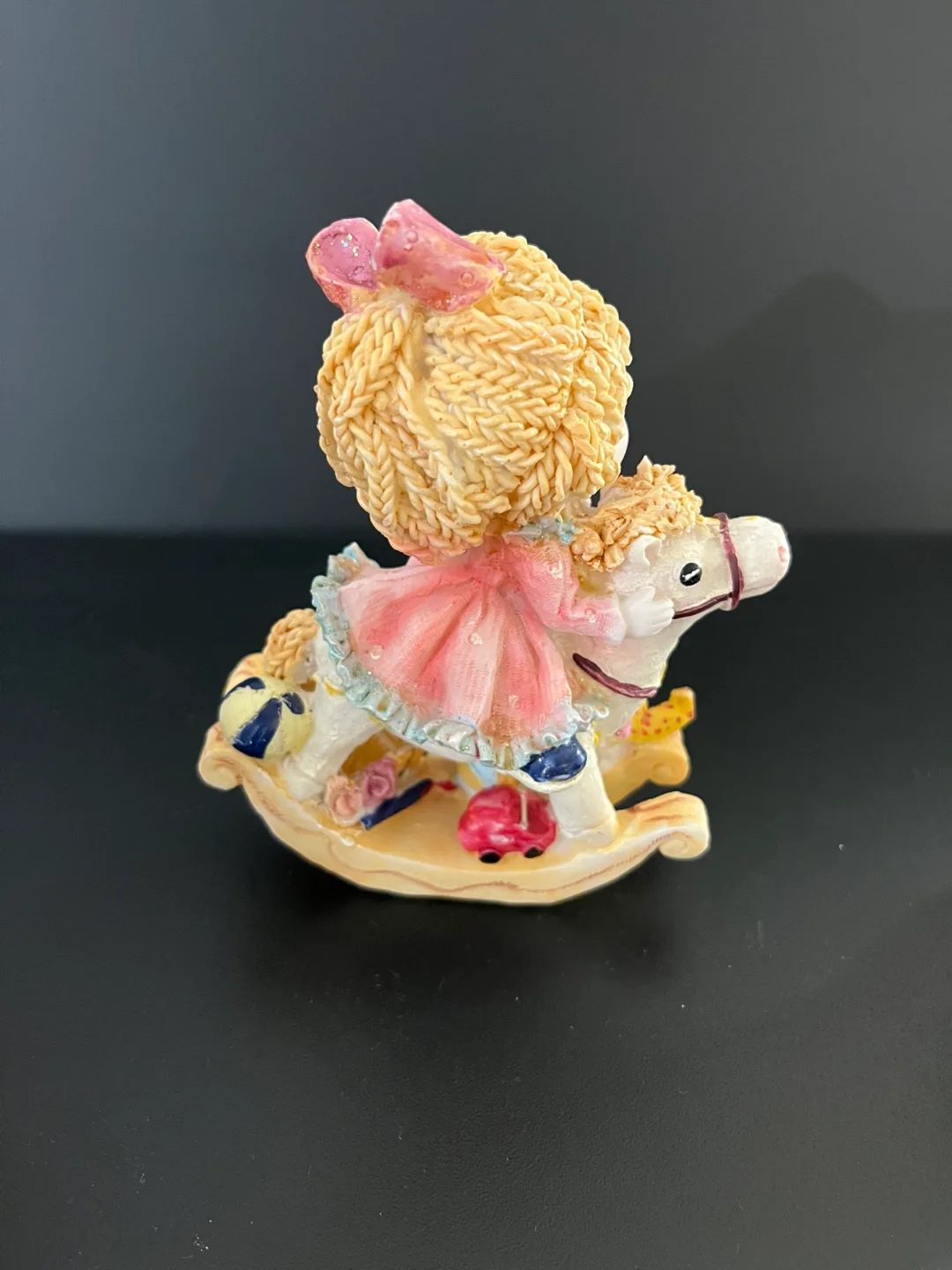 B's Collection Girl on Rocking Horse Figurine image indicator(2)