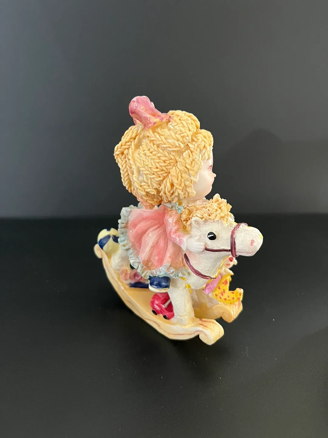 B's Collection Girl on Rocking Horse Figurine image indicator(3)