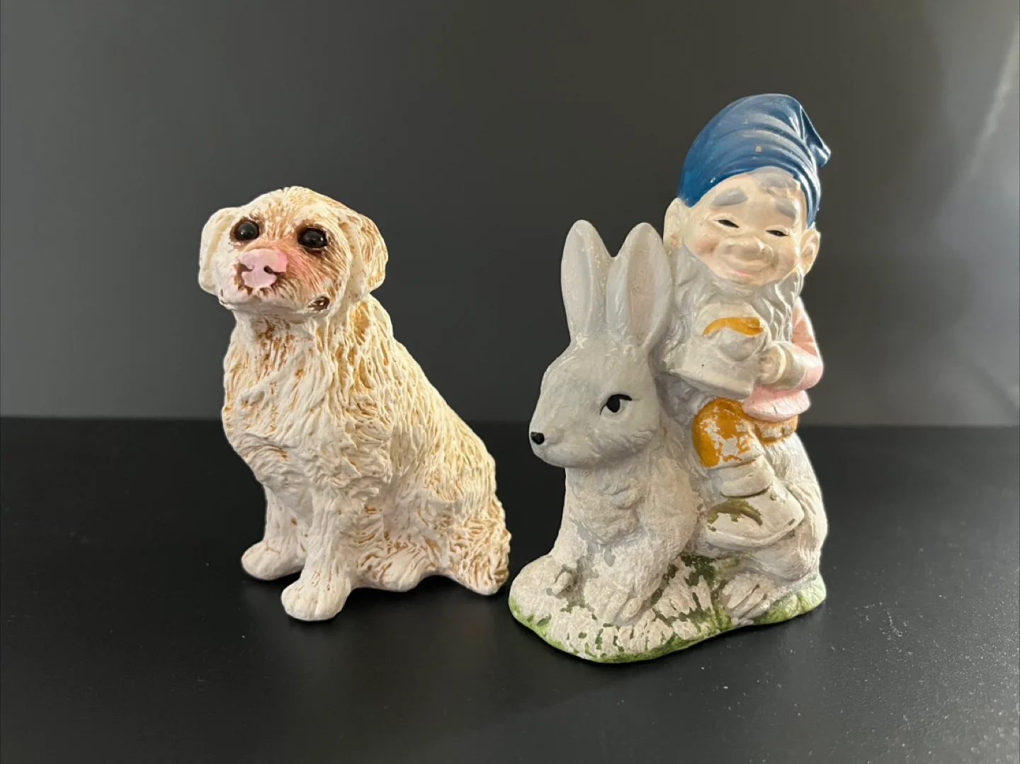 Dog and Gnome/Rabbit Figurines 🇨🇦 thumbnail