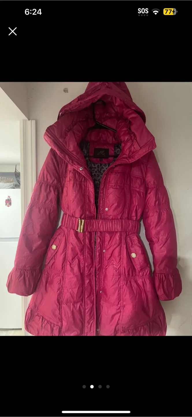 Chuang Pink Puffer Coat - Size XL image indicator(2)