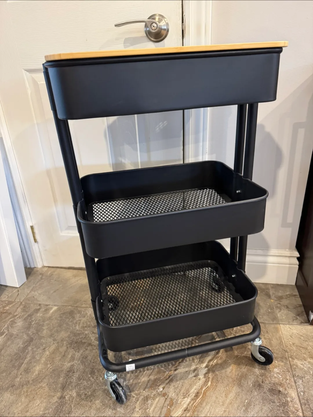 IKEA RÅSHULT Utility Cart - Black thumbnail