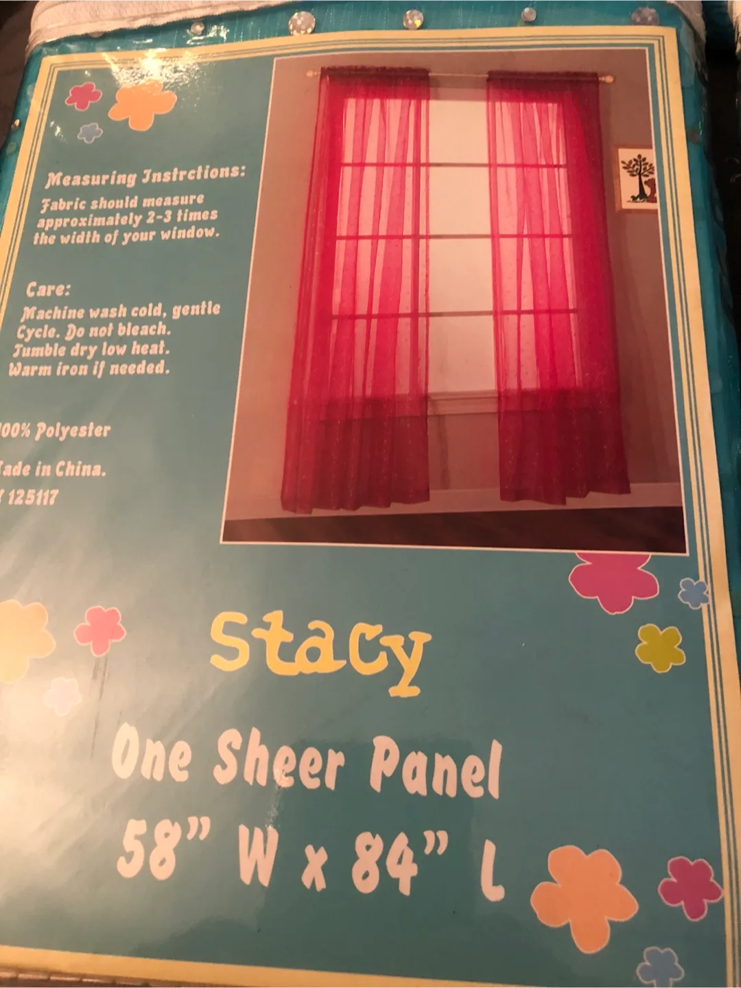 Stacy Sheer Panel 58" W x 84" L each $5 image indicator(2)