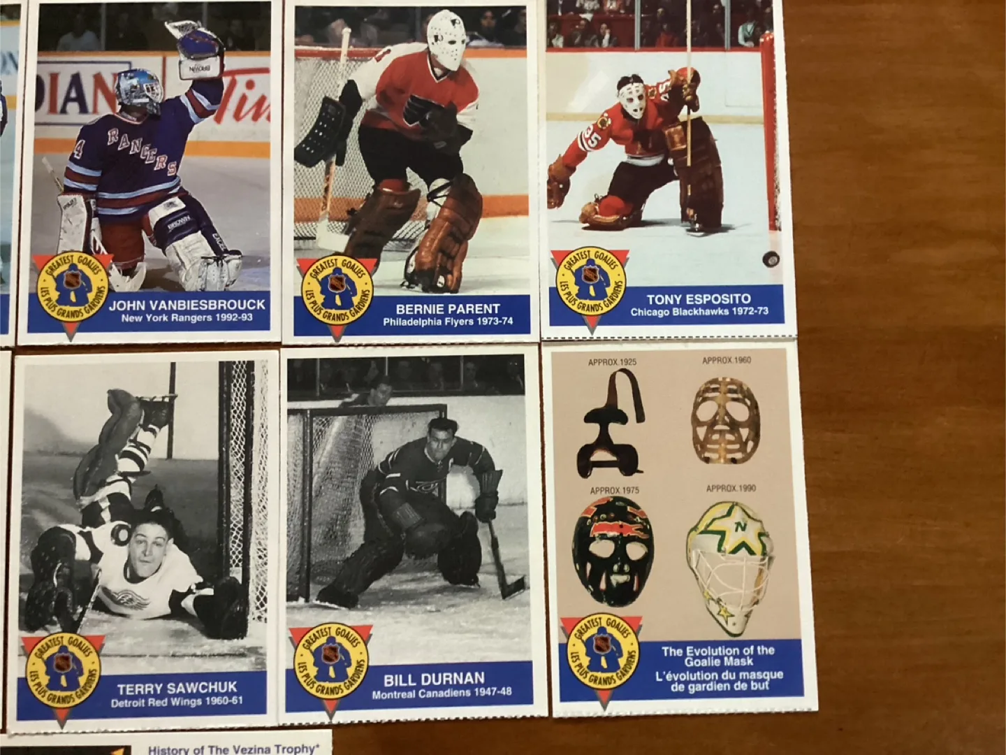 11 of 15 Set 1993-94 HIGHLINER GREATEST GOALIES Cards ! image indicator(4)