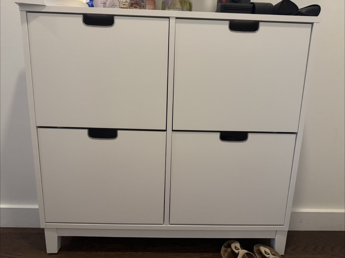 IKEA STÄLL Shoe Cabinet with 4 Compartments - White - photo 2
