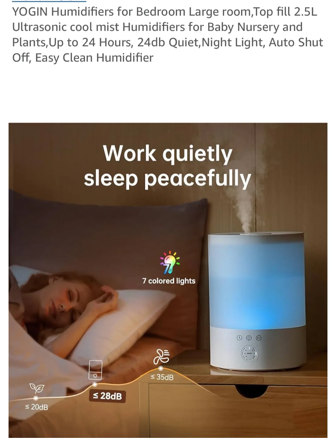 🥕 New YOGIN Humidifier image indicator(3)