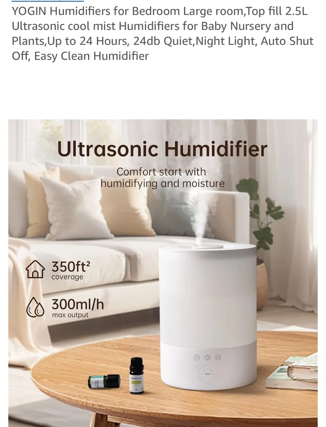 🥕 New YOGIN Humidifier image indicator(4)