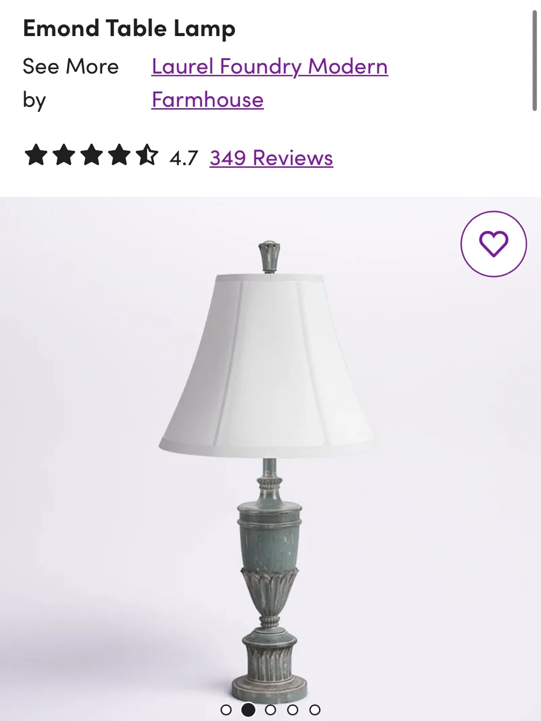 Laurel Foundry Modern Farmhouse Emond Table Lamp image indicator(2)