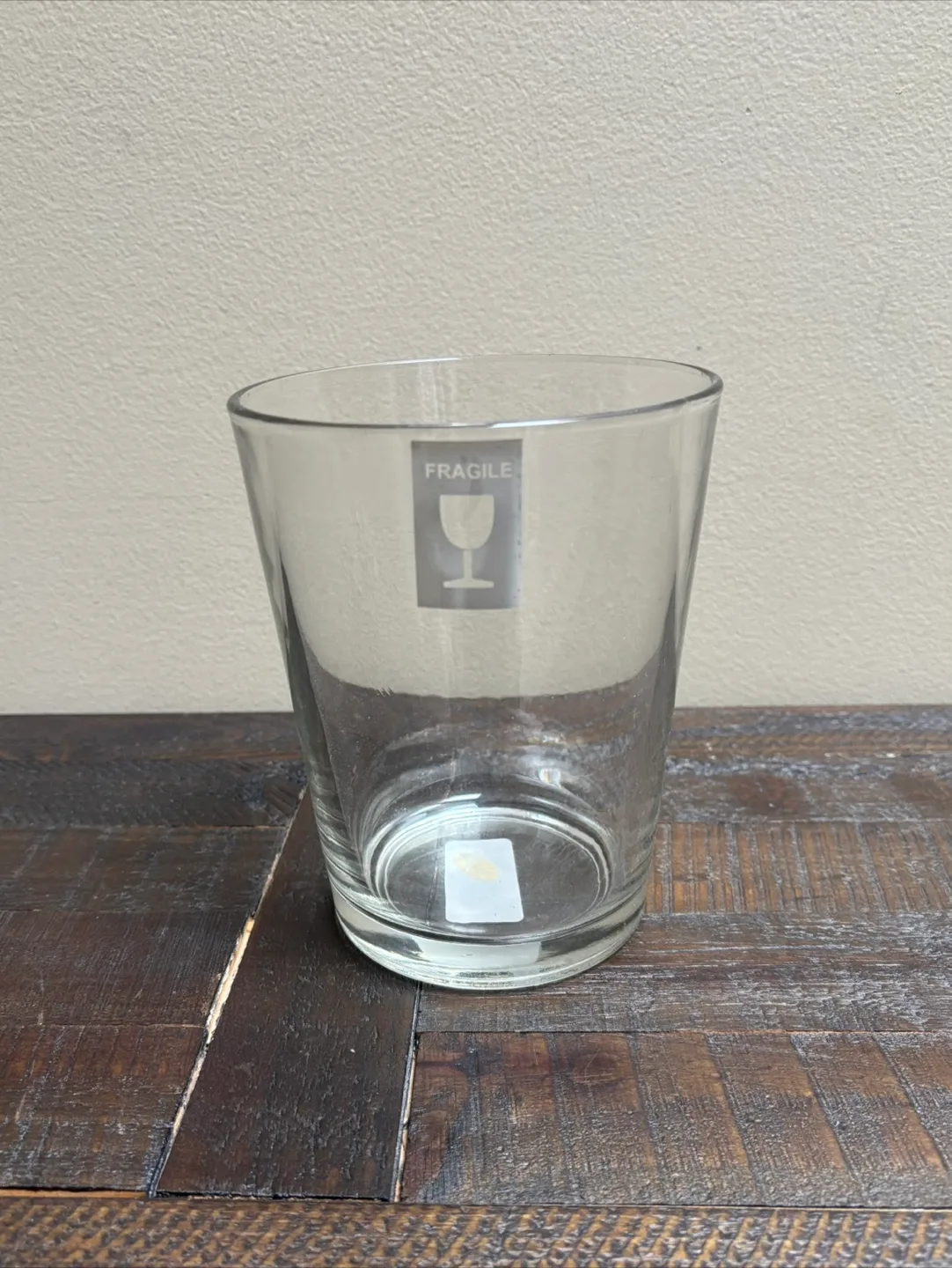 🇨🇦Clear Glass Vase, 6" Tall thumbnail