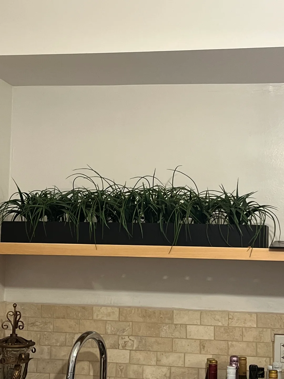 Artificial Grass Plant in Black Planter thumbnail