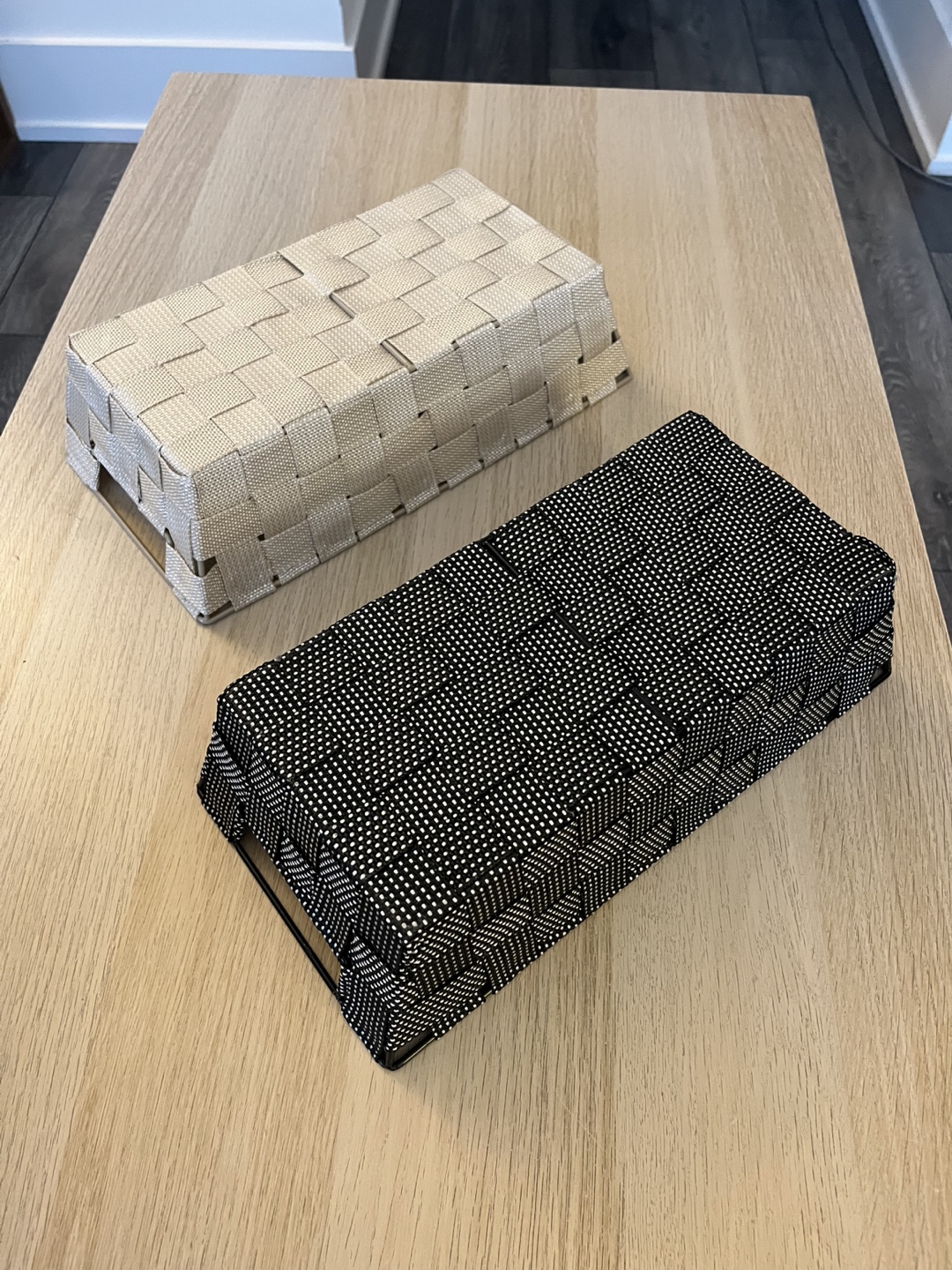 Two Woven Storage Baskets - photo 2