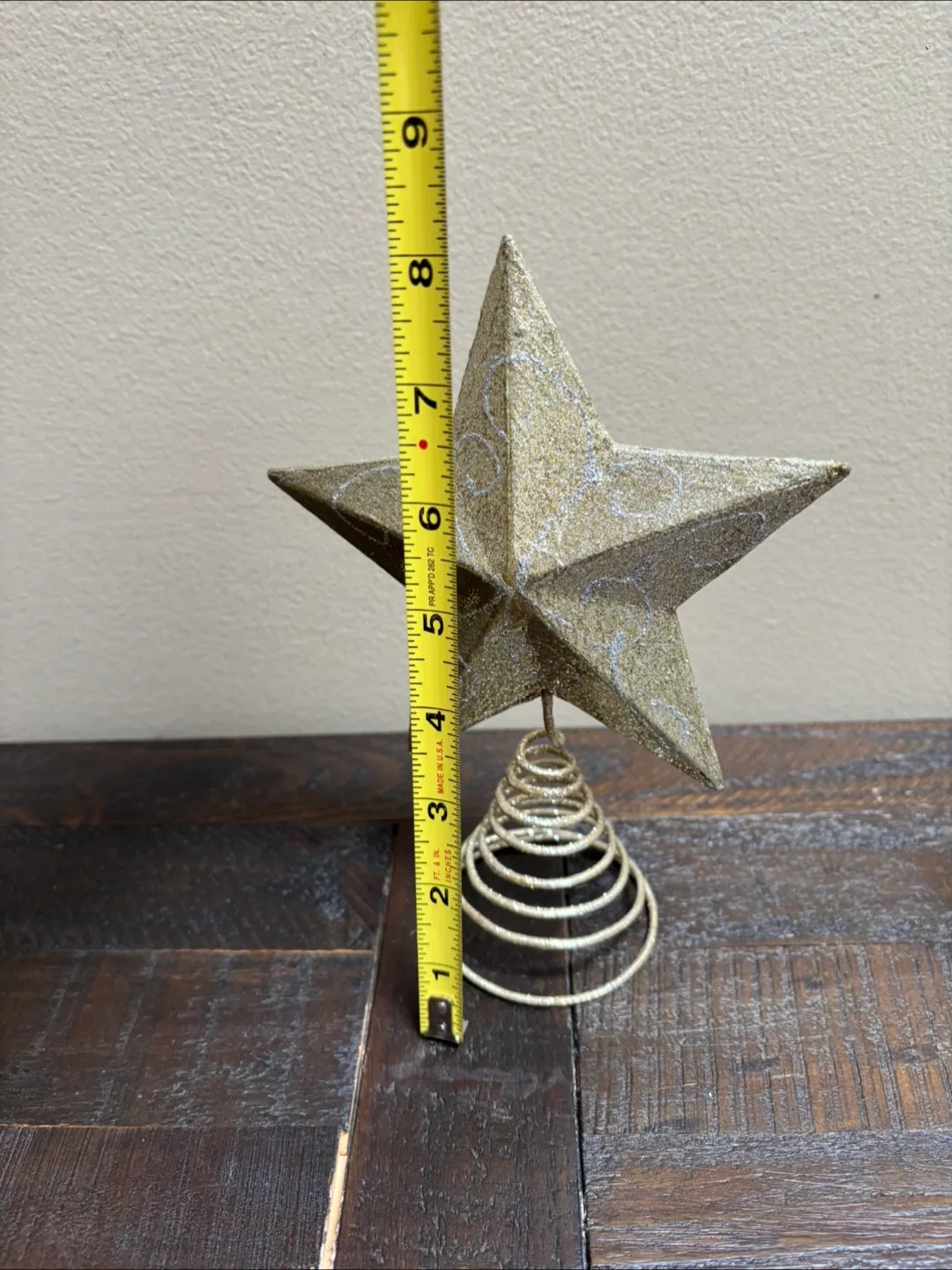Christmas gold Tree Topper Star image indicator(2)