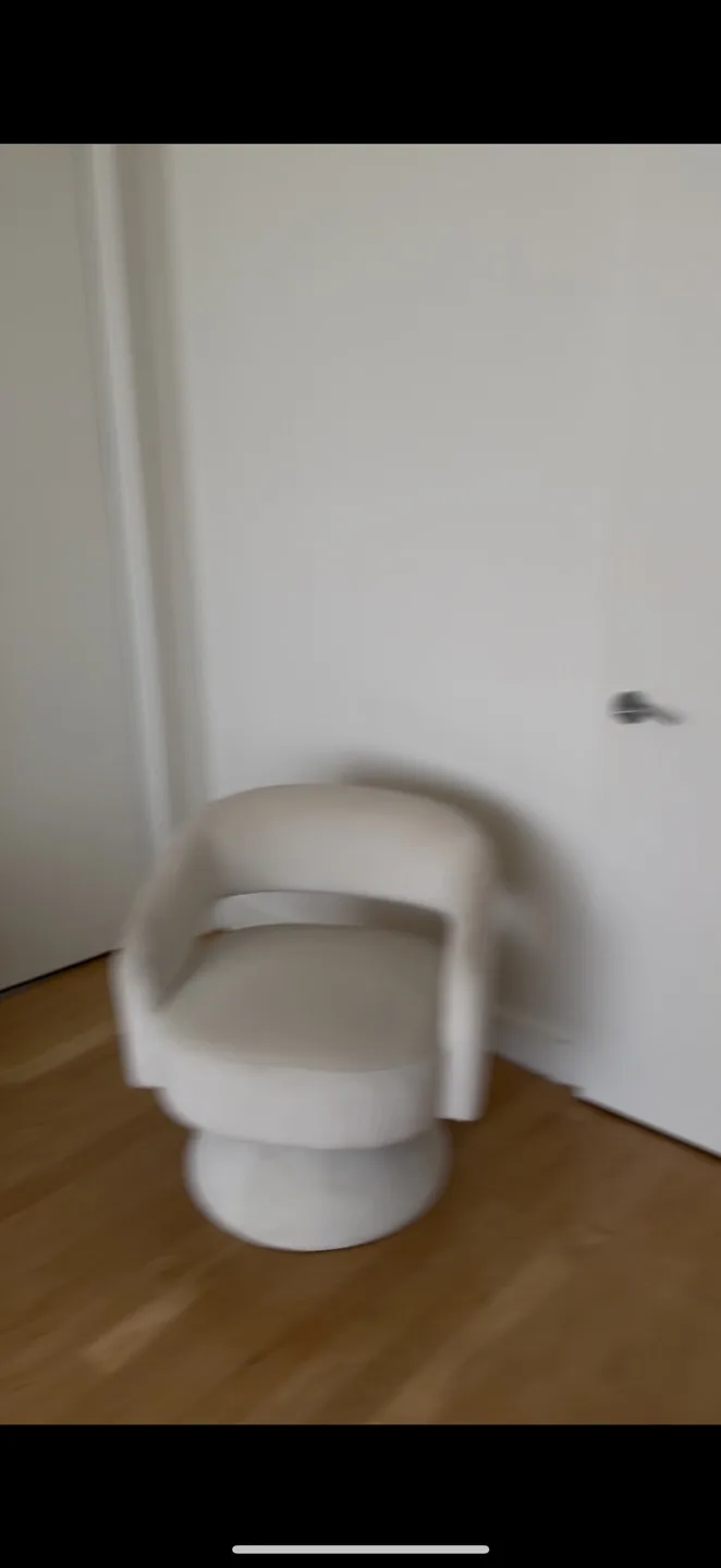 Swivel Chair - Cream (2) thumbnail