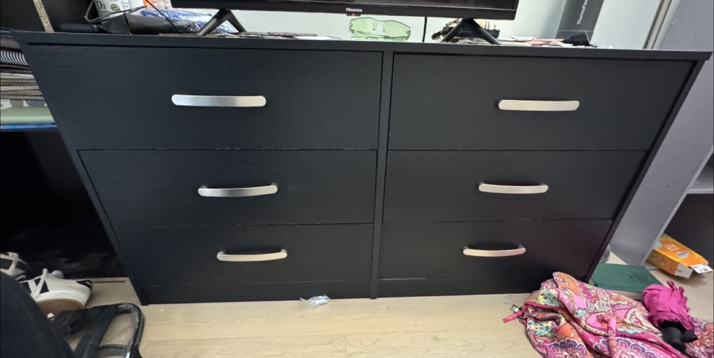 Black 6-Drawer Dresser