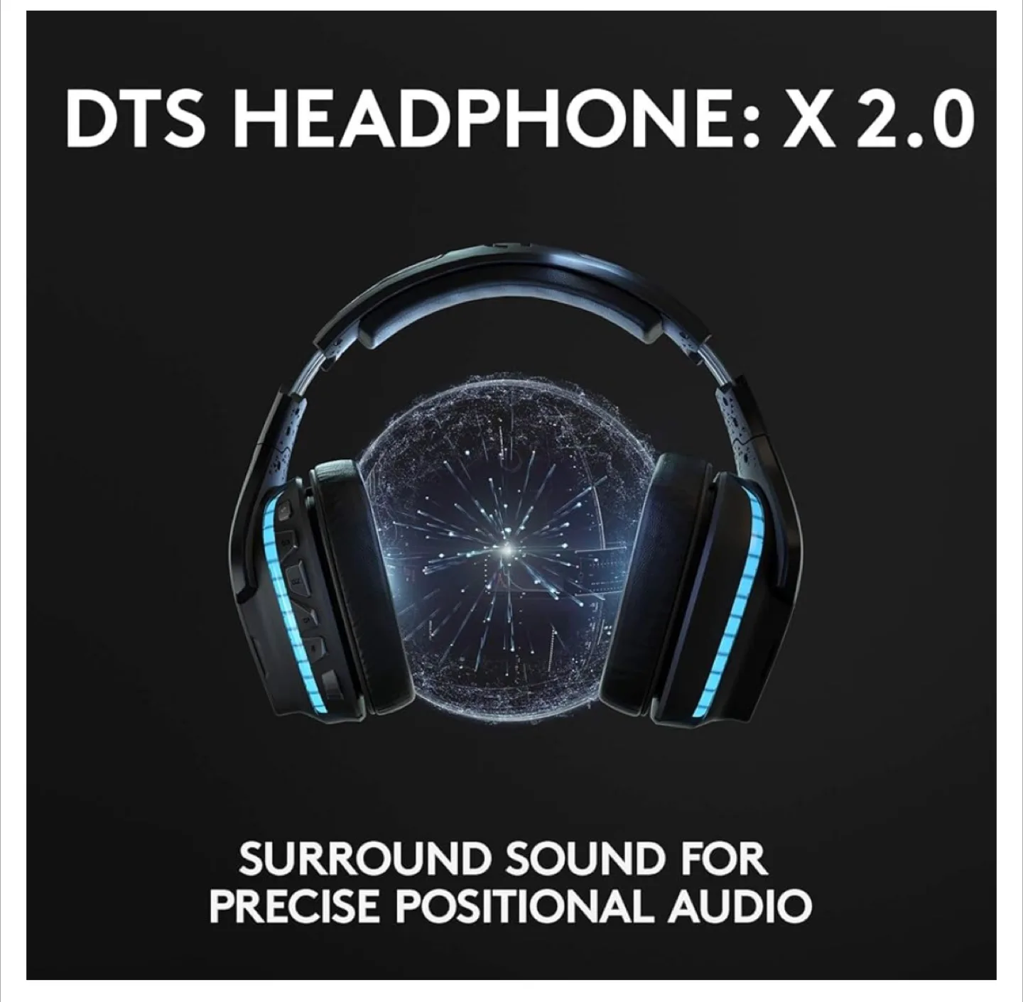 Logitech G935 Gaming Headset. Black/Blue. Brand New, Open Box. image indicator(8)