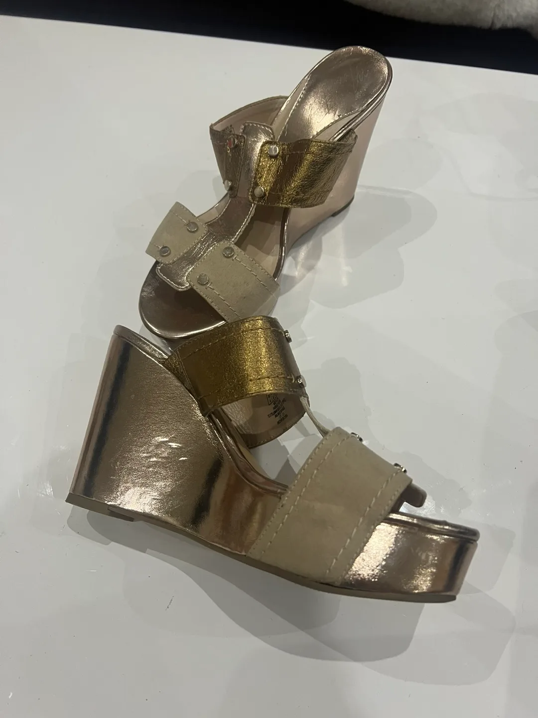 Marc Fisher Wedge Heel Sandals - Size 8 thumbnail