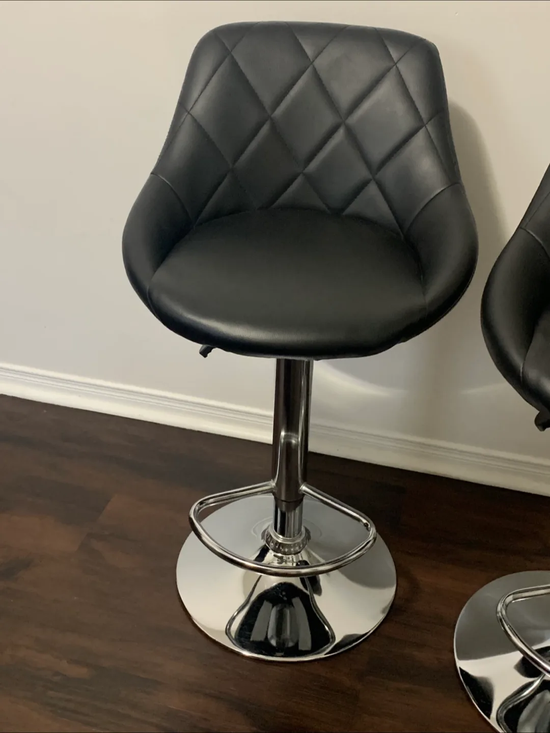 Black Bar Stools - Set of 2 thumbnail