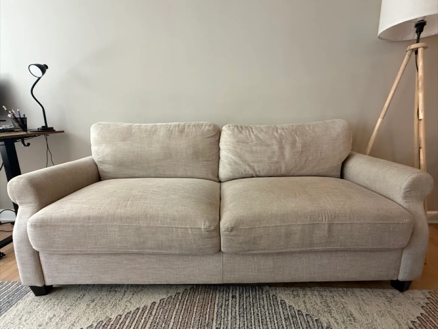Beige Two-Seater Sofa thumbnail