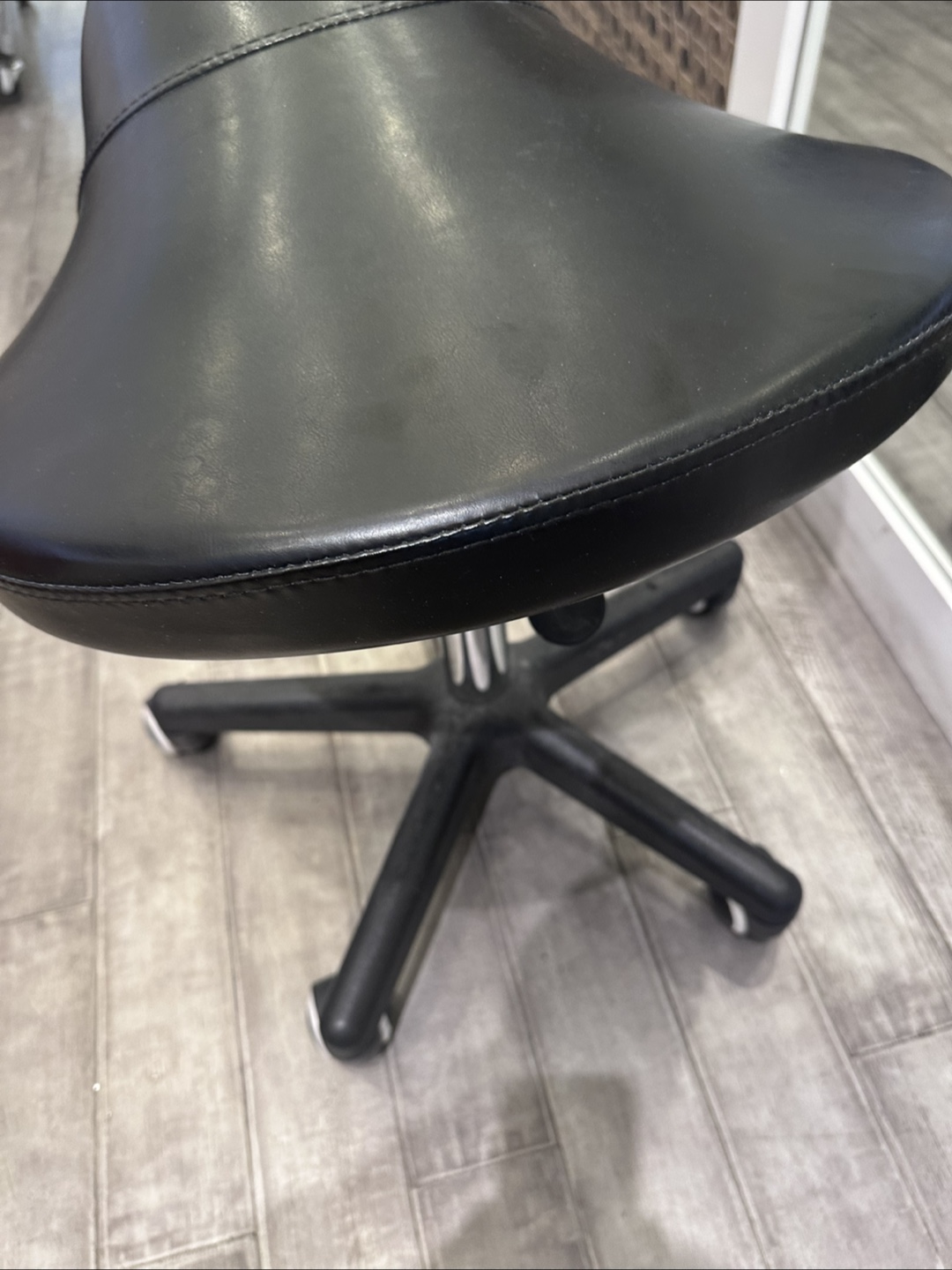 Black Saddle Stool - photo 2