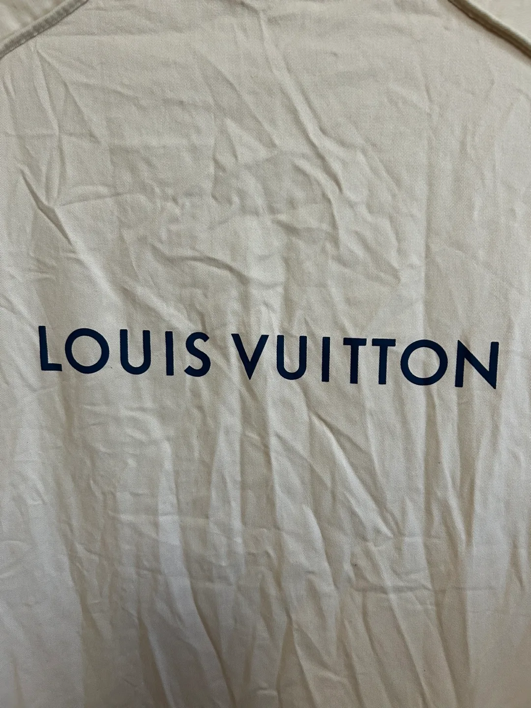 Authentic Louis Vuitton Garment Bag - Beige Cotton thumbnail